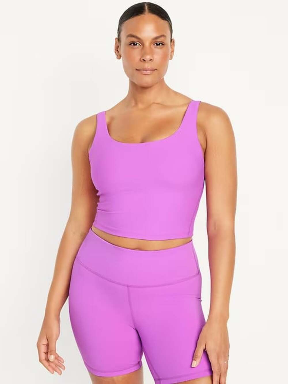 NWT Old Navy Light Support PowerSoft Longline Sports Bra Activewear Workout 2X